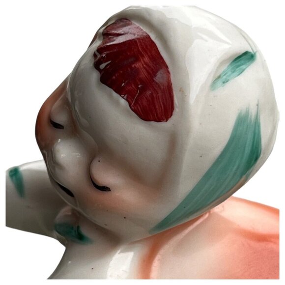 Vintage VanTellingen Girl and Gray Lamb Hugger Salt & Pepper Shaker Set Huggable - Picture 9 of 12